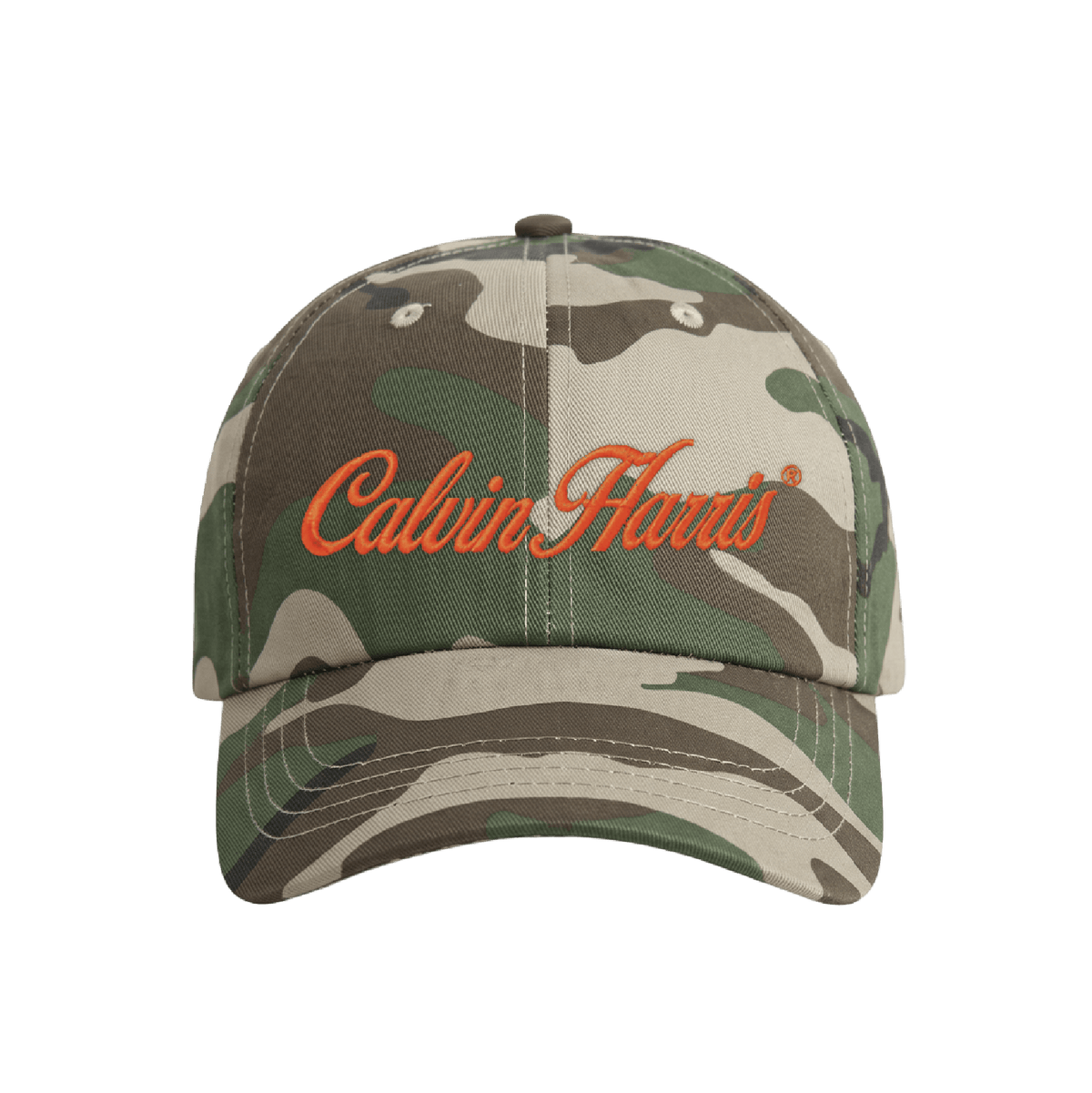 Camo Calvin Harris Script Logo Cap
