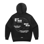 Calvin Harris Black Marlay Park / Malahide Castle Tour Hoodie, back view