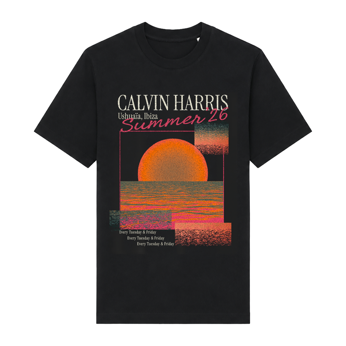 Ushuaïa Ibiza 2026 | Vintage Sunset T-Shirt